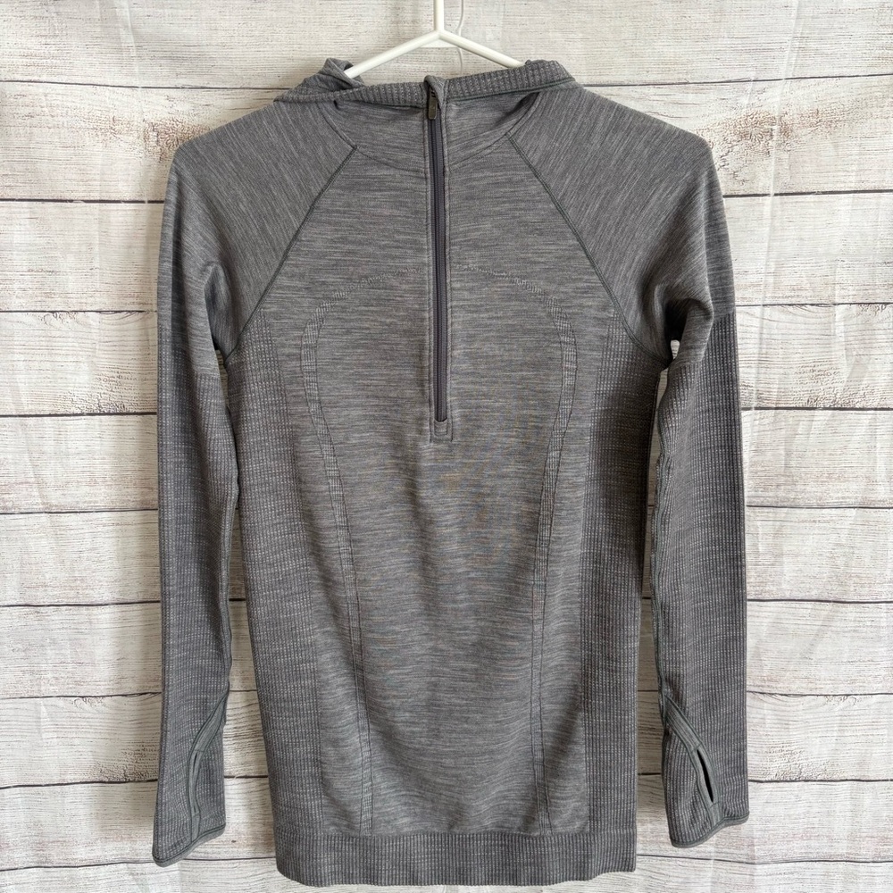 LULULEMON Swiftly Tech Wool Blend Hooded Top Size 6